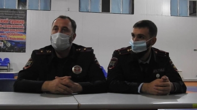 Встреча занимающихся с инспекторами ГИБДД
