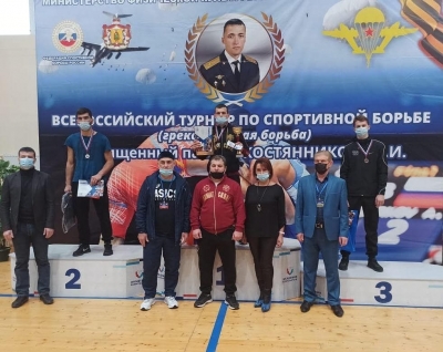 Отличное выступление на Всероссийском турнире по греко-римской борьбе среди юниоров до 24 лет